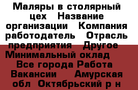 Маляры в столярный цех › Название организации ­ Компания-работодатель › Отрасль предприятия ­ Другое › Минимальный оклад ­ 1 - Все города Работа » Вакансии   . Амурская обл.,Октябрьский р-н